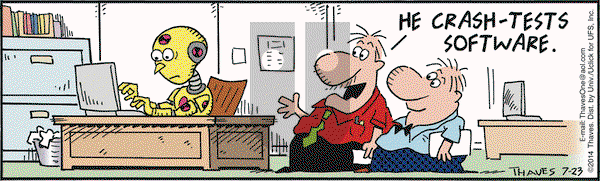 Frank and Ernest on Wednesday July 23, 2014 Comic Strip