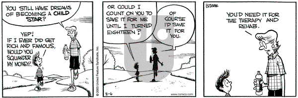 Grand Avenue on Wednesday August 6, 2003 Comic Strip
