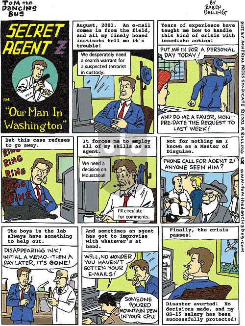 Tom the Dancing Bug on Saturday June 8, 2002 Comic Strip