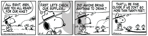 Peanuts on Wednesday August 8, 1979 Comic Strip