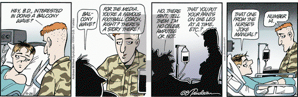 Doonesbury on Wednesday November 26, 2025 Comic Strip