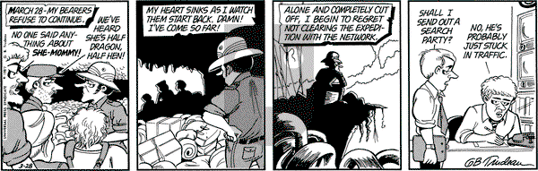 Doonesbury on Saturday May 7, 1988 Comic Strip