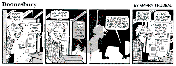 Doonesbury on Monday February 19, 1996 Comic Strip