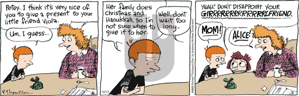 Cul de Sac on Tuesday December 17, 2019 Comic Strip