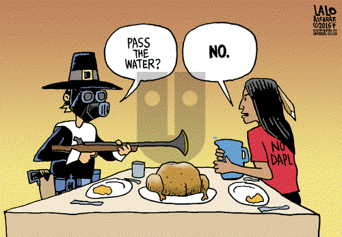 Lalo Alcaraz on Wednesday November 23, 2016 Comic Strip