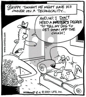 Reality Check on Friday May 4, 2001 Comic Strip