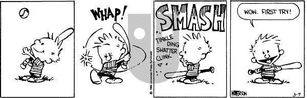 Calvin and Hobbes - Friday March 7, 1986 Comic Strip