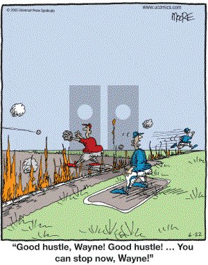 In the Bleachers - Wednesday June 22, 2005 Comic Strip