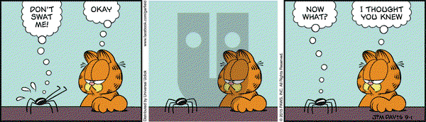 Garfield on Tuesday September 1, 2015 Comic Strip
