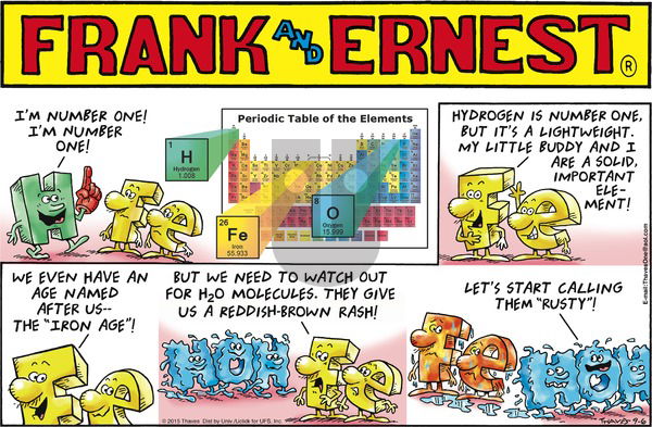 Frank and Ernest on Sunday September 6, 2015 Comic Strip