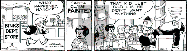 Nancy Classics on Thursday December 12, 2024 Comic Strip