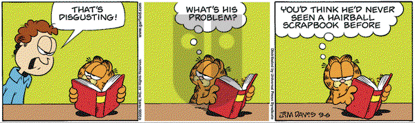 Garfield on Tuesday September 6, 2005 Comic Strip