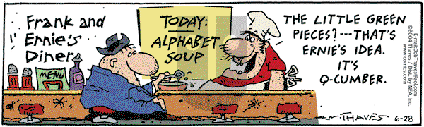Frank and Ernest on Monday June 28, 2004 Comic Strip
