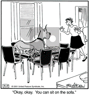 Marmaduke - Thursday April 19, 2001 Comic Strip