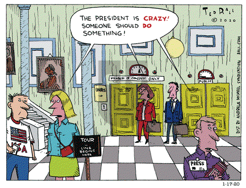 Ted Rall on Friday January 17, 2020 Comic Strip
