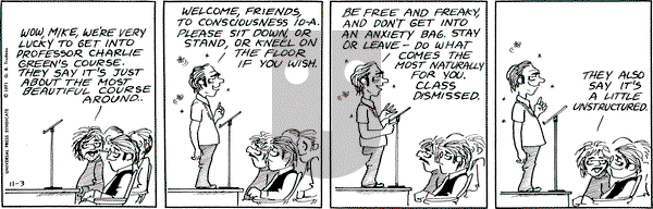 Doonesbury - Wednesday November 3, 1971 Comic Strip