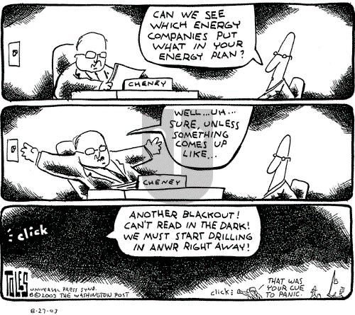 Tom Toles on Wednesday August 27, 2003 Comic Strip