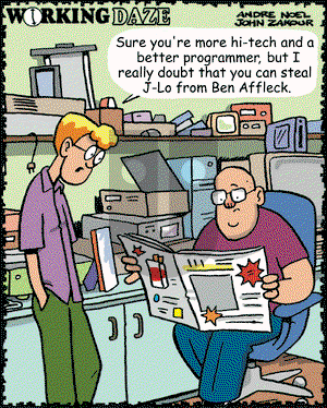 Working Daze on Friday December 13, 2002 Comic Strip
