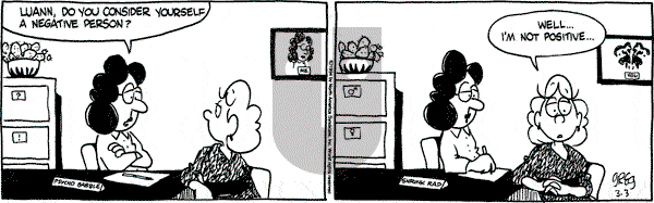 Luann on Thursday March 3, 1994 Comic Strip