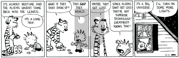 Calvin and Hobbes on Tuesday October 14, 2025 Comic Strip