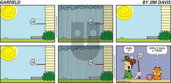Garfield - Sunday April 11, 2021 Comic Strip