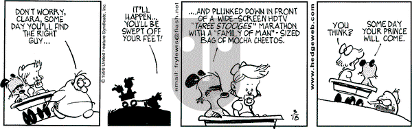 Over the Hedge on Thursday March 18, 1999 Comic Strip