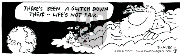 Frank and Ernest on Thursday September 5, 1996 Comic Strip