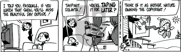 Rose is Rose on Wednesday March 6, 1991 Comic Strip