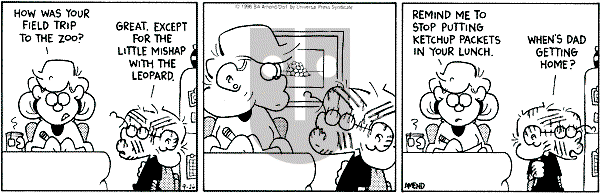 FoxTrot on Thursday September 26, 1996 Comic Strip