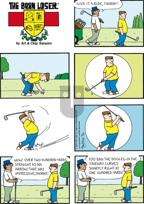 The Born Loser on Sunday July 19, 2020 Comic Strip