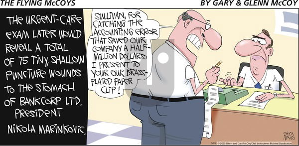 The Flying McCoys on Sunday March 29, 2020 Comic Strip