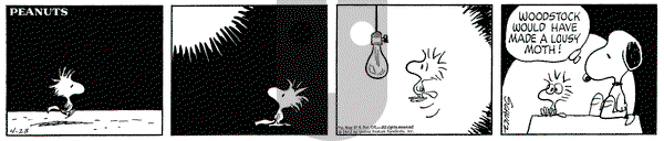 Peanuts on Monday April 23, 1973 Comic Strip