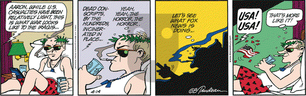 Doonesbury on Monday April 14, 2003 Comic Strip