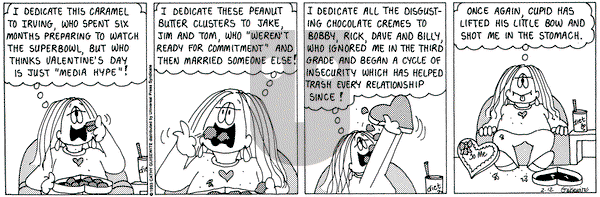 Cathy Classics on Friday February 12, 1993 Comic Strip