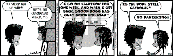 The Boondocks on Monday April 5, 2010 Comic Strip