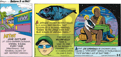 Ripley's Believe It or Not on Sunday August 9, 2020 Comic Strip