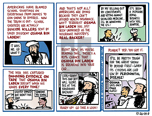 Ted Rall on Saturday October 28, 2000 Comic Strip