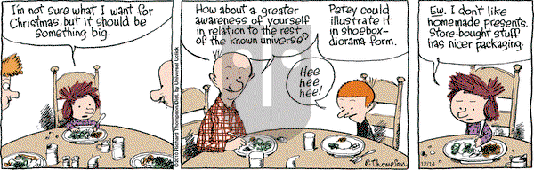 Cul de Sac on Monday December 14, 2015 Comic Strip