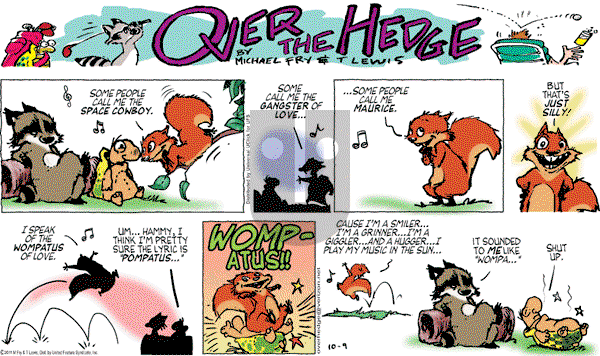 Over the Hedge on Sunday October 9, 2011 Comic Strip
