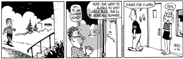 Luann on Saturday June 24, 1995 Comic Strip