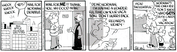 Drabble on Thursday August 25, 2005 Comic Strip