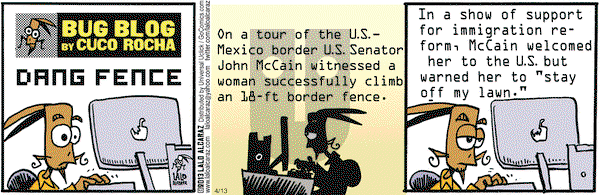 La Cucaracha on Saturday April 13, 2013 Comic Strip