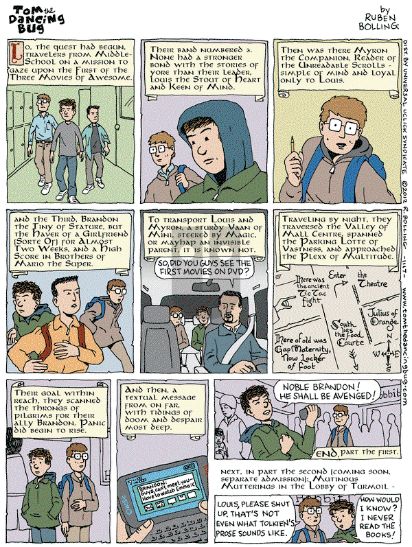 Tom the Dancing Bug on Friday December 14, 2012 Comic Strip