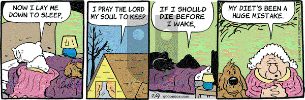 Lola on Friday February 9, 2018 Comic Strip