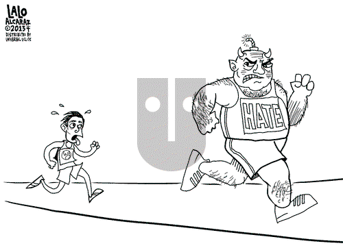 Lalo Alcaraz on Tuesday April 16, 2013 Comic Strip