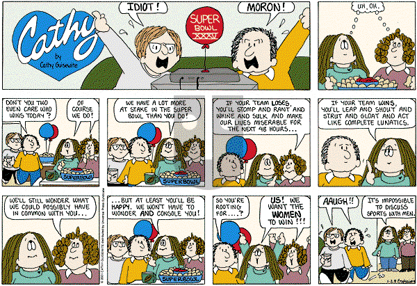 Cathy Classics on Sunday January 29, 2012 Comic Strip