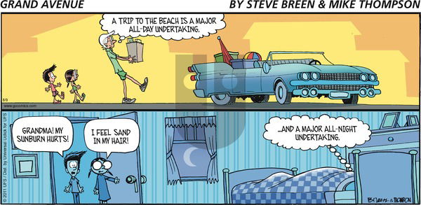 Grand Avenue on Sunday August 9, 2015 Comic Strip