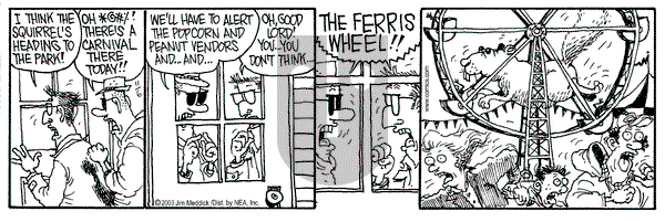 Monty on Thursday November 6, 2003 Comic Strip