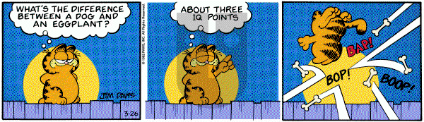 Garfield on Friday March 26, 1982 Comic Strip