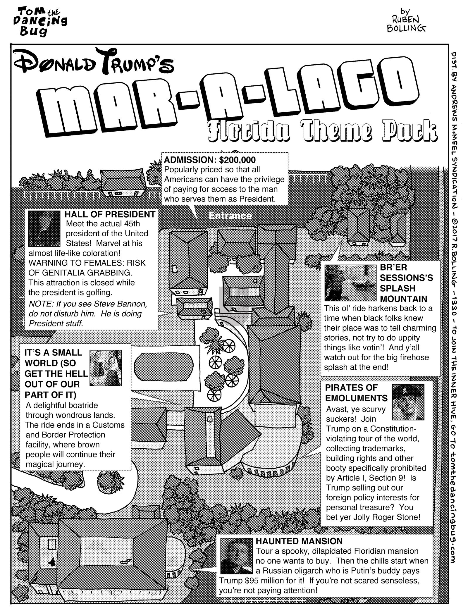 Tom the Dancing Bug - Monday March 20, 2017 Comic Strip